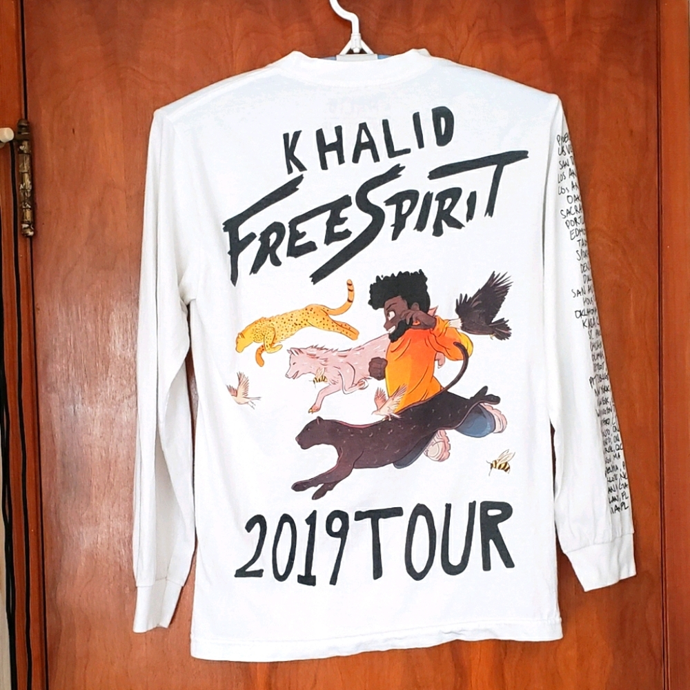 Khalid Free Spirit 2019 Tour Long Sleeve Animal Gr